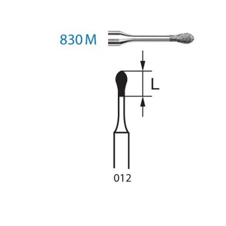 FRAISE DIAMANT 830M-314-012 FG 5 unites