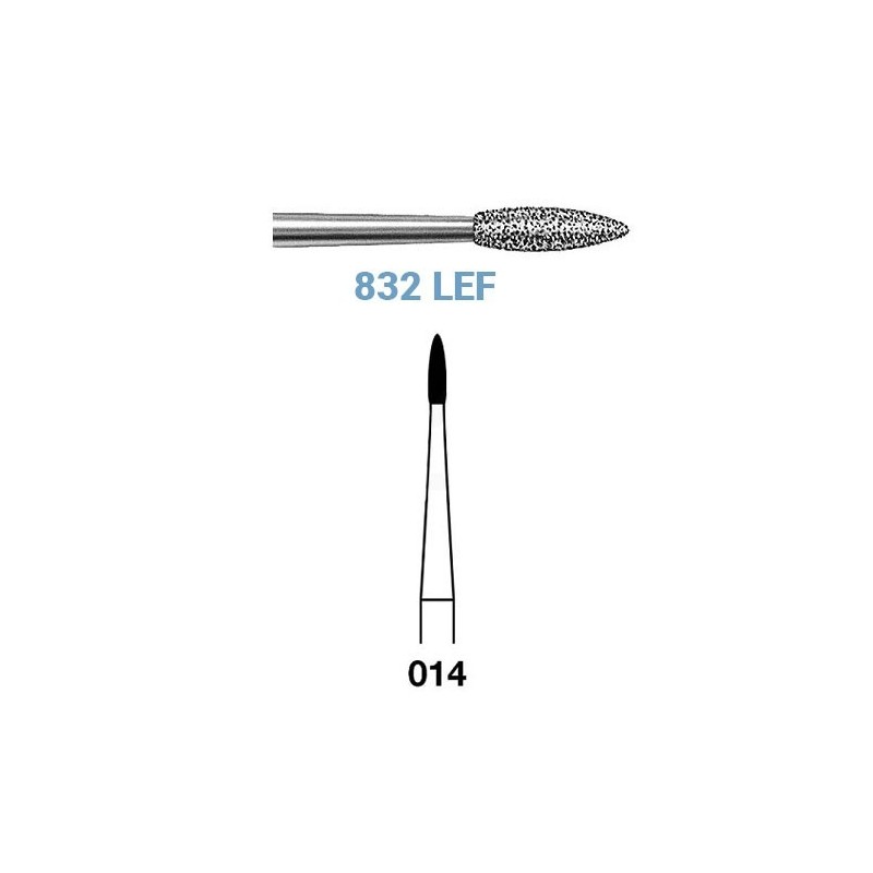 FRAISE DIAMANT 832LEF-204-014 CA 5 unites