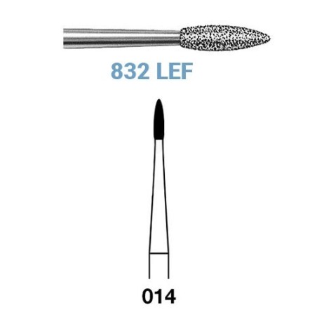 FRAISE DIAMANT 832LEF-204-014 CA 5 unites
