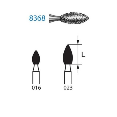 FRAISE DIAMANT 8368-204 FG 5 unites