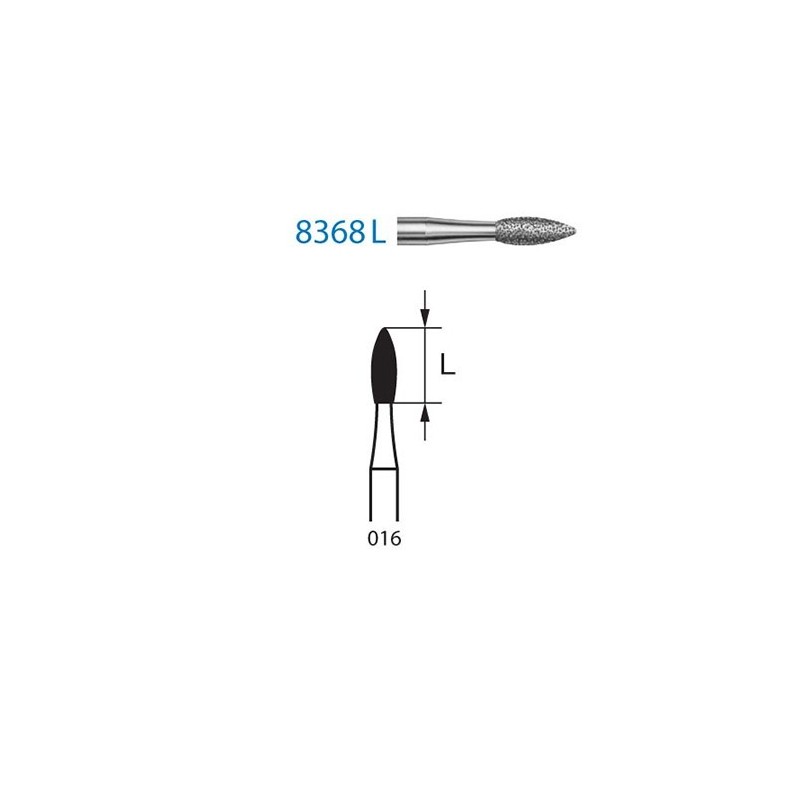 FRAISE DIAMANT 8368L-314-016 FG 5 unites