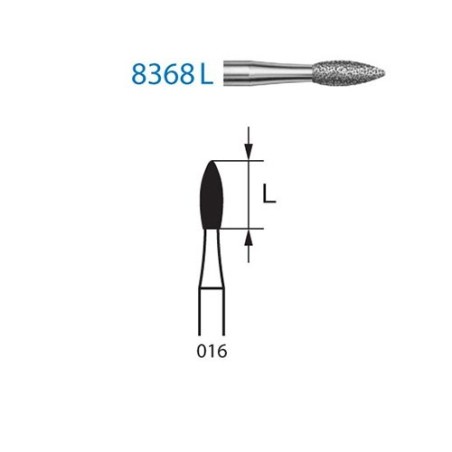 FRAISE DIAMANT 8368L-314-016 FG 5 unites