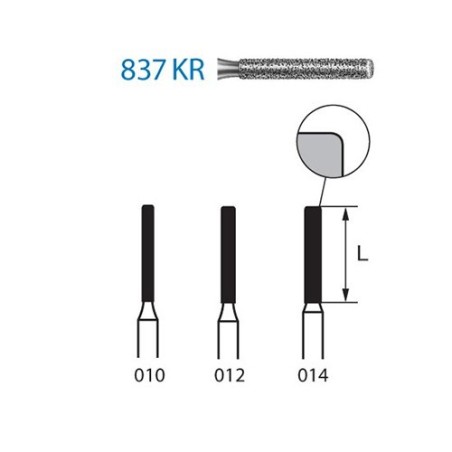 FRAISE DIAMANT 837KR-314 FG 5 unites