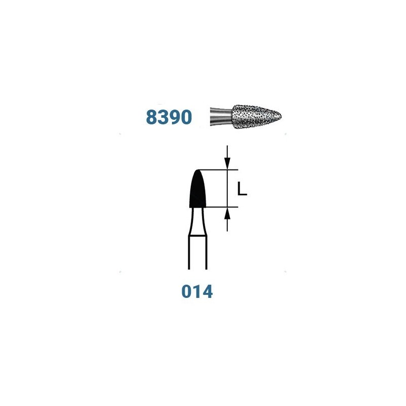 FRAISE DIAMANT 8390-314-014 FG 5 unites
