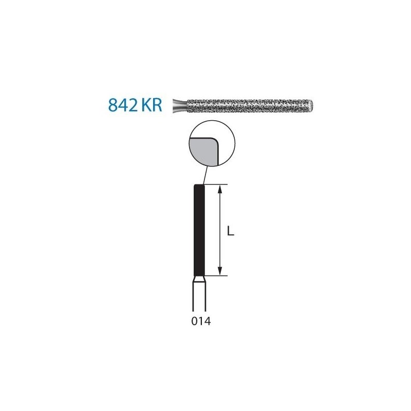 FRAISE DIAMANT 842KR-314-014 FG 5 unites