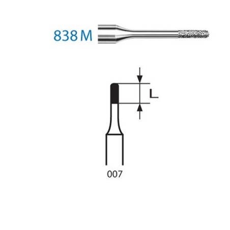 FRAISE DIAMANT 838M-314-007 FG 5 unites