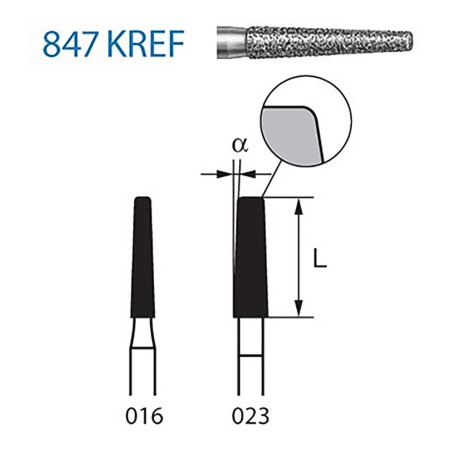 FRAISE DIAMANT 847KREF-314 FG 5 unites