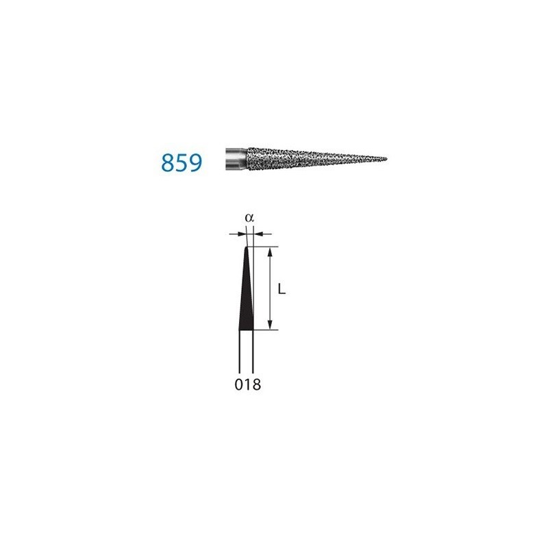 FRAISE DIAMANT 859-104-018 PM 5 unites