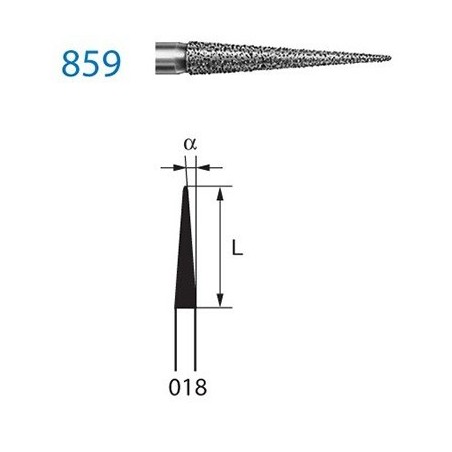 FRAISE DIAMANT 859-104-018 PM 5 unites
