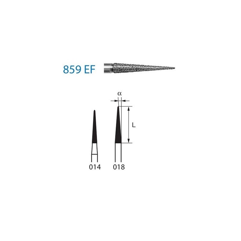 FRAISE DIAMANT 859EF-314-018 FG 5 unites