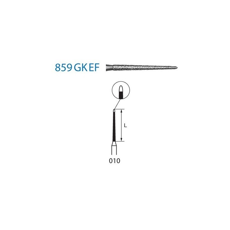FRAISE DIAMANT 859GKEF-314-010 FG 5 unites