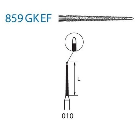 FRAISE DIAMANT 859GKEF-314-010 FG 5 unites