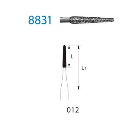 FRAISE DIAMANT 8831-204-012 CA 5 unites