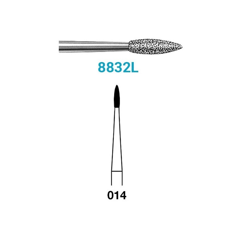 FRAISE DIAMANT 8832L-204-014 CA 5 unites