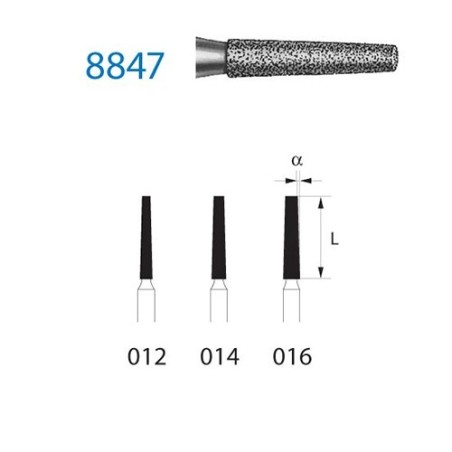 FRAISE DIAMANT 8847-314 FG 5 unites