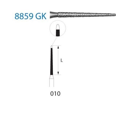 FRAISE DIAMANT 8859GK-314-010 FG 5 unites