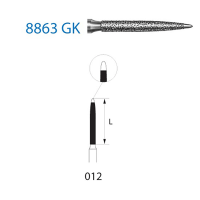 FRAISE DIAMANT 8863GK-314-012 FG 5 unites