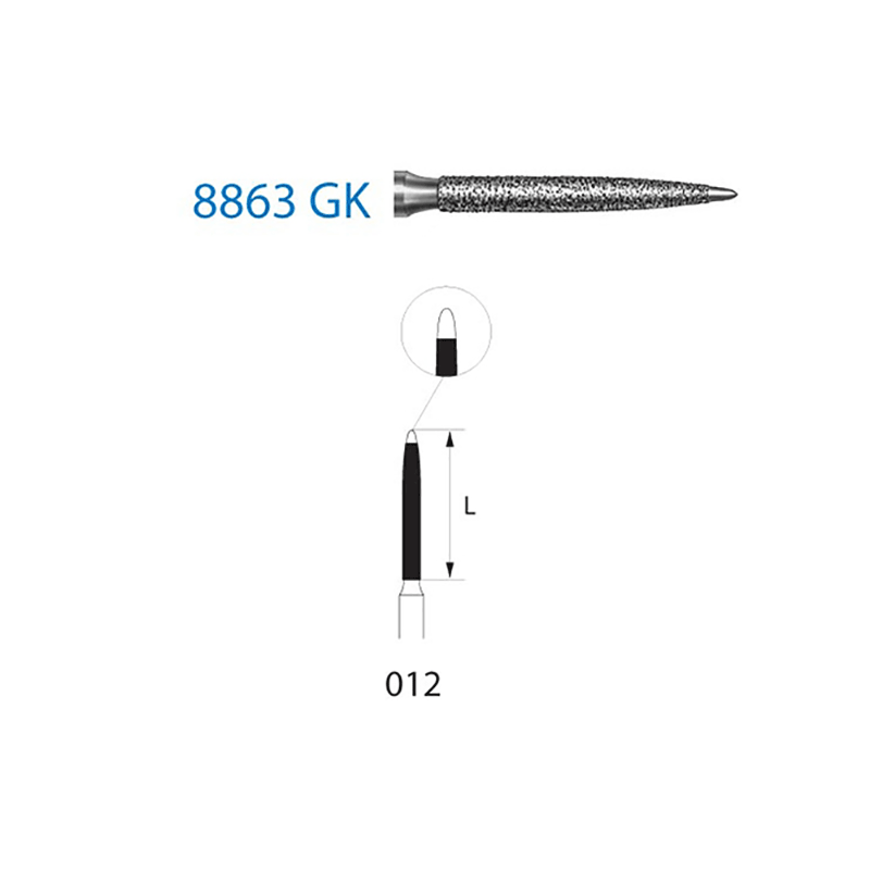 FRAISE DIAMANT 8863GK-314-012 FG 5 unites