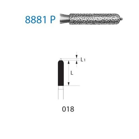 FRAISE DIAMANT 8881P-314-018 FG 5 unites