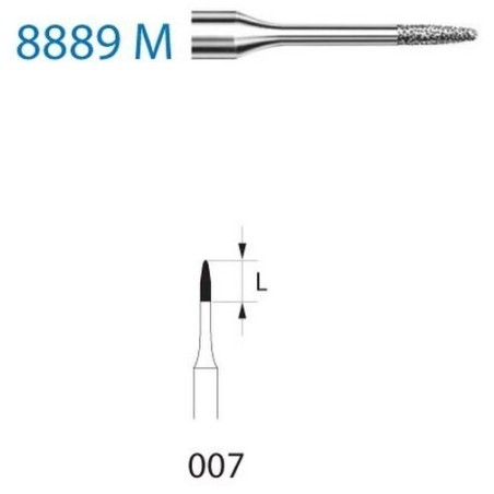 FRAISE DIAMANT 8889M-314-007 FG 5 unites