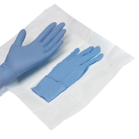 GANTS STERILE NITRILE S/P BLEU T. S  50 pares