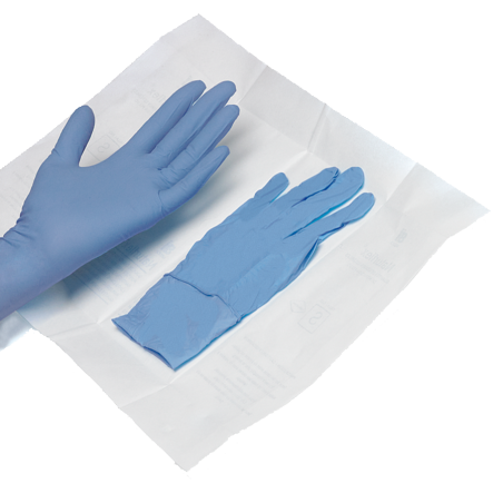 GANTS STERILE NITRILE S/P BLEU T. S  50 pares