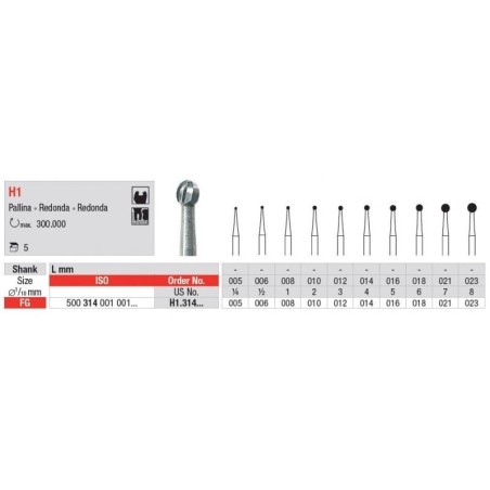 FRAISE H1.314.023 FG 5 unites