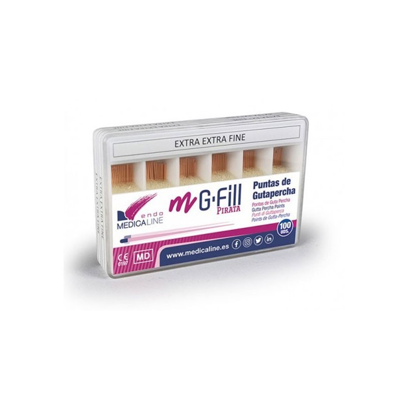 M-G-FILL GUTAPERCHA PIRATE ROSE ASSORTIMENT 100 unites