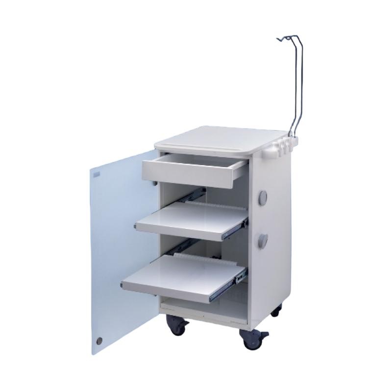 CHARIOT LC IMPLANT SUITE BLANC 2 PLATEAUX + CAJON