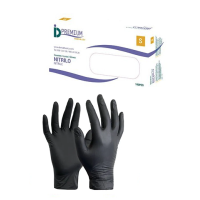 ID GANTS DE NITRILE NOIRS 100 Unites