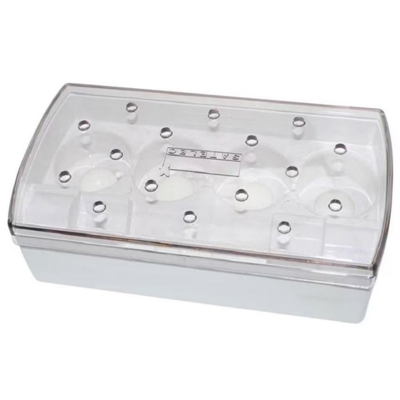 BOITE STERILISATION TRANSPARENT SATELEC F12351