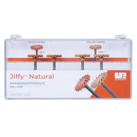 KIT JIFFY NATURAL UNIVERSELLE POLISSAGE INTRA ORALE PORTE FRAISES PLASTIQUE 6380