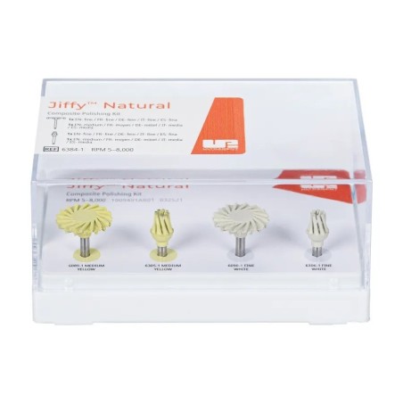 KIT JIFFY NATURAL COMPOSITE POLISHING PORTE FRAISES PLASTIQUE 6384
