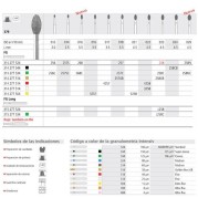 FRAISES DIAMANT 379 023 FG GRAIN MEDIUM 6 unites