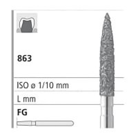 FRAISES DIAMANT 863 010 FG GRAIN MEDIUM 6 unites
