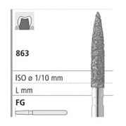FRAISES DIAMANT 863 010 FG GRAIN MEDIUM 6 unites
