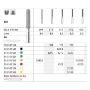 FRAISES DIAMANT GB 881 013 FGSS GRAIN FINE 6 unites