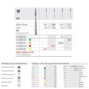 FRAISES DIAMANT 955 008 FG GRAIN X FINE 6 unites
