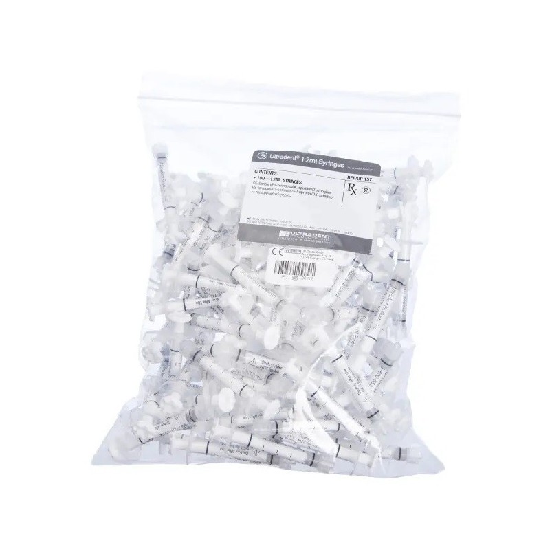 SERINGUES VACIAS LUER ULTRADENT 1,2 ml 100 unites