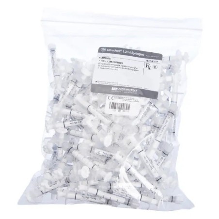SERINGUES VACIAS LUER ULTRADENT 1,2 ml 100 unites