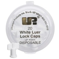 BOUCHON LUER LOCK BLANC 20 unites