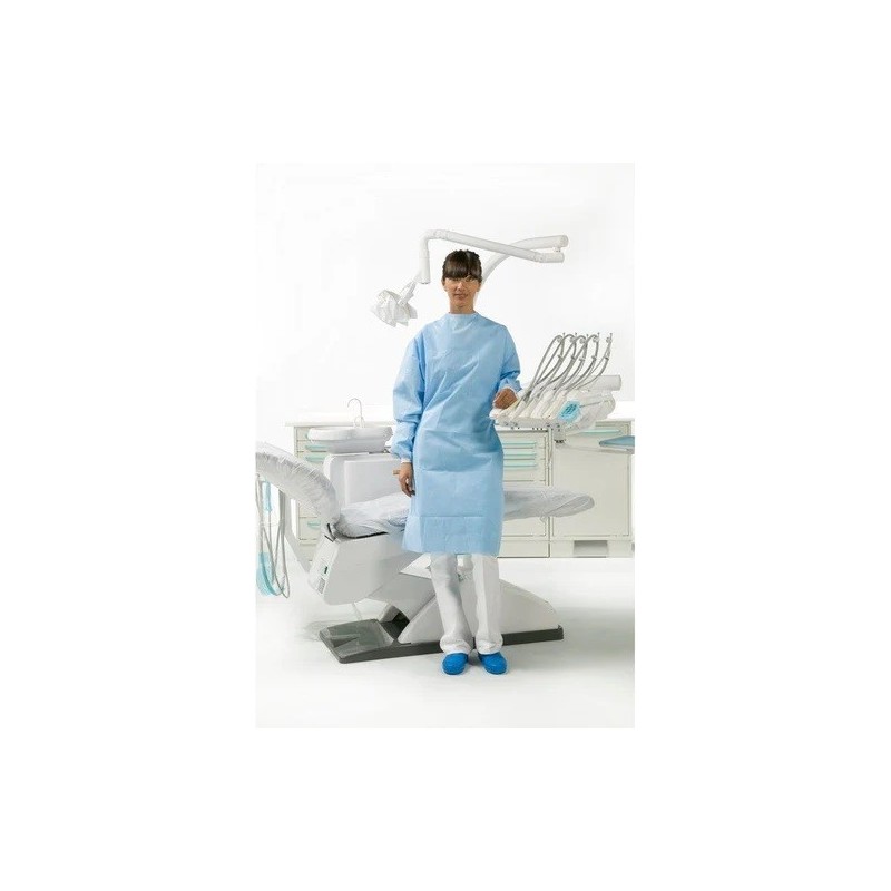 BLOUSE CHIRURGICAL MICROFIBRE SMS BLEU M 12 unites