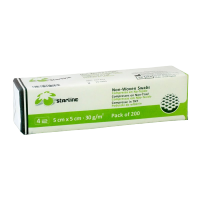 COMPRESSES DE GAZE 5x5 NON STERILE NONTISSE 30G/M2 200 Unites
