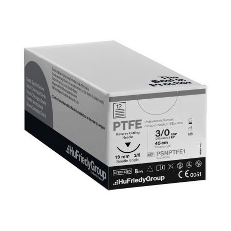 SUTURE PTFE BLANC C-17 3/8 12 unites