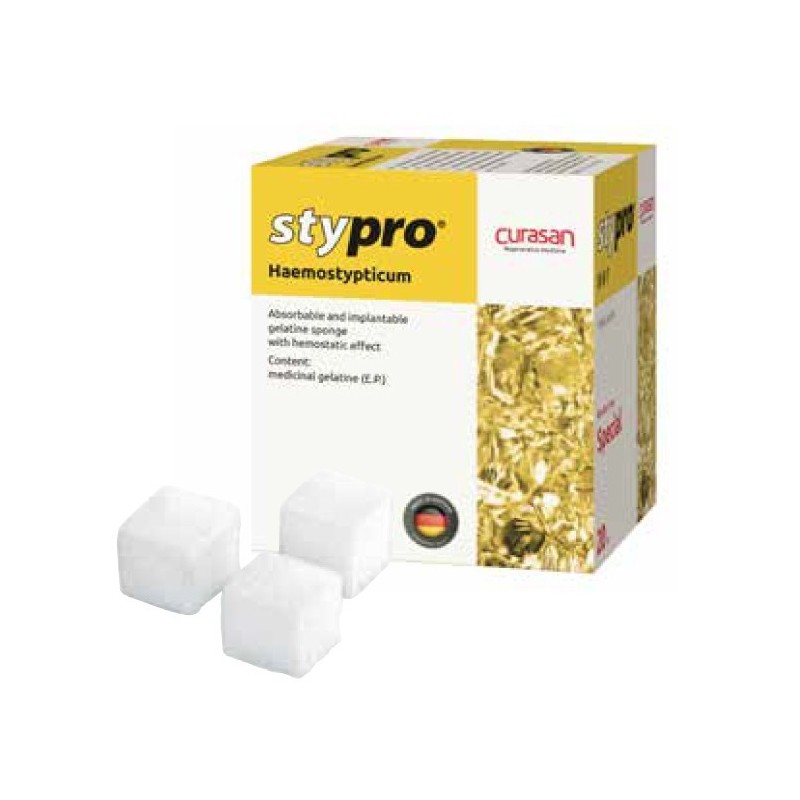 STYPRO HEMOSTÁTICO CUBUS Gelatina 30 Unites
