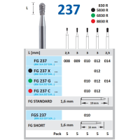 FRAISE LONGUE FG 237 5 unités