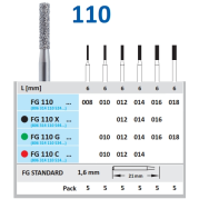 FRAISE DIAMANTE FG 110 5 unités