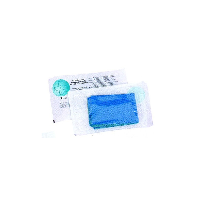 CHAMP STERILE AVEC ADHESIF FENETRE 50 x 60 BLEU 1 unite