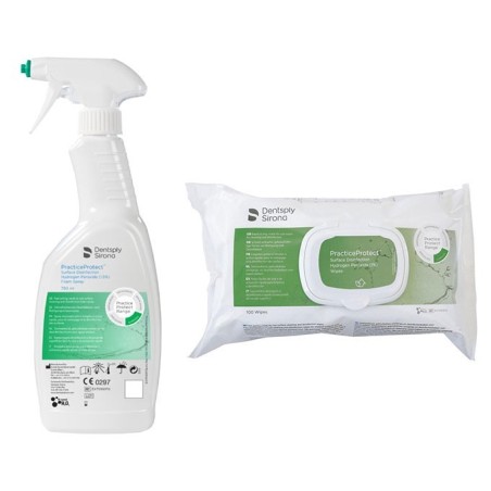 LINGETTES PRACTICE PROTECT DESINFECTION + SPRAY PRACTICE PROTECT DESINFECTION