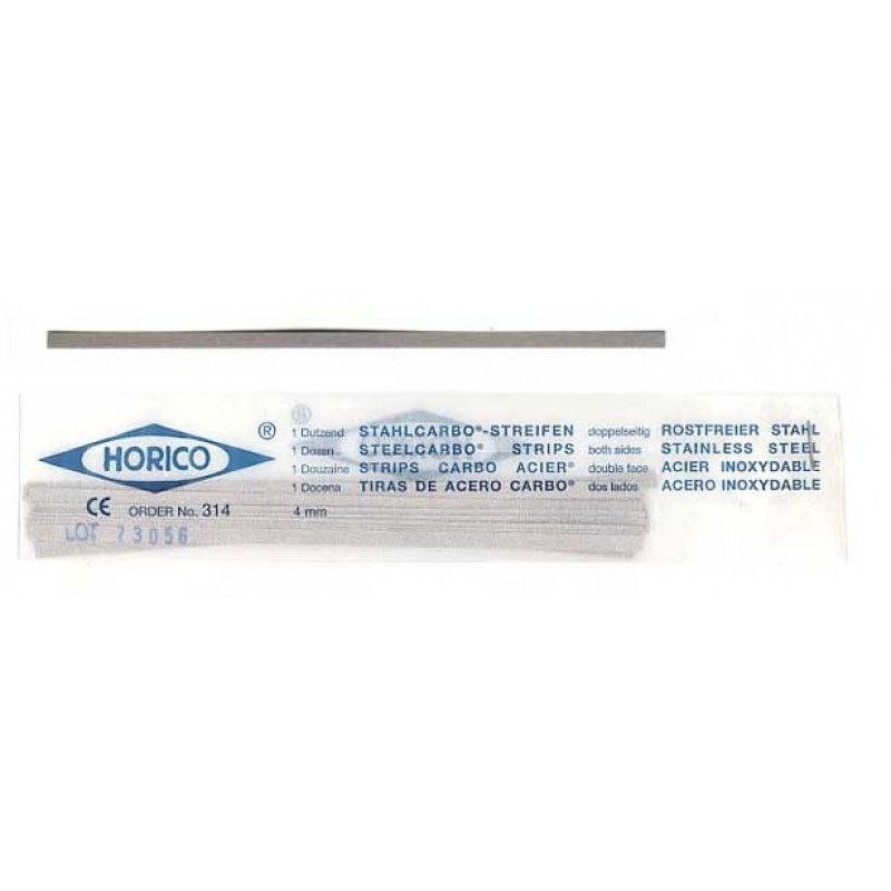 BANDE ACIER 2 CARAS POURFINITION 0,2 x 4 mm 12 unites